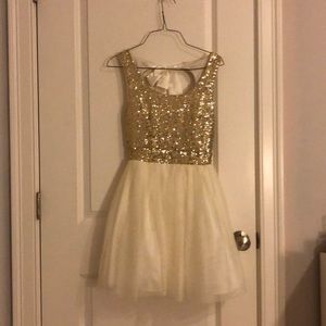 Gold Sequin Dress